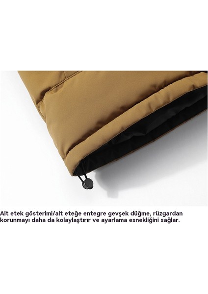 Rüzgar Geçirmez Kalın Dik Yaka Pamuklu Ceket (Yurt Dışından) fırsatları