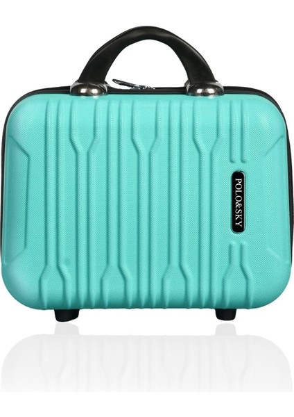 Su Yeşili Abs Makyaj Çantası El Valizi, Şık ve Kullanışlı Tasarım