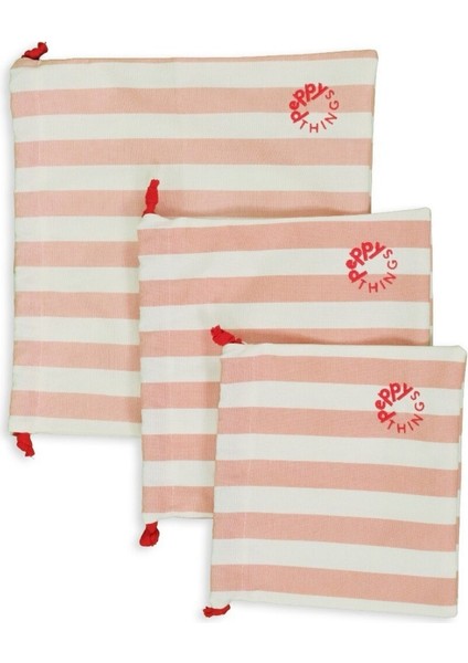 Mavi 3'lü Kese Seti, Şık ve Pratik Temizlik Aksesuarları