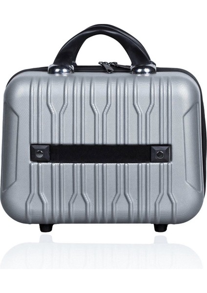 Gri Renkli Abs Makyaj Çantası El Valizi, Şık ve Hafif Tasarım fırsatları