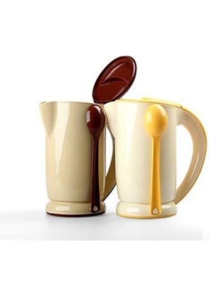 Çok Renkli Elektrikli Su Isıtıcı ve Kettle, Çay Kahve Makinesi, Kaşıklı modelleri