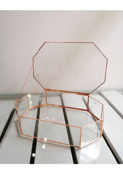 30X20X7 cm Geometrik Cam Makyaj ve Söz Mendil Kutusu, Şık ve Kullanışlı Tasarım fiyatları