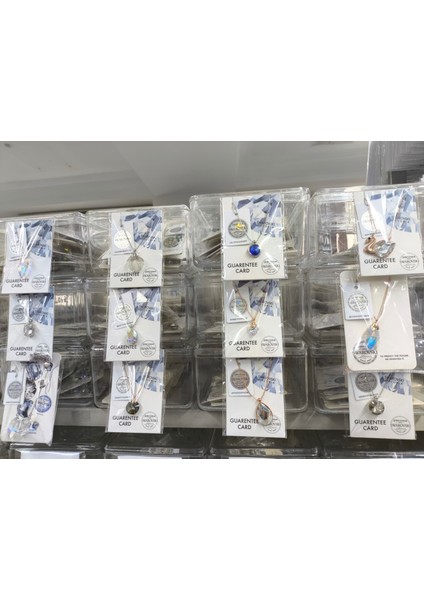 Gümüş Taşlı Kolye Swarovski fırsatları