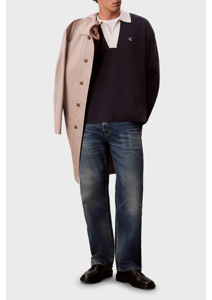 Pamuklu Relaxed Fit Polo Yaka Kazak LV04RD303GCEF Erkek Polo Yaka Kazak LV04RD303G Cef fiyatları