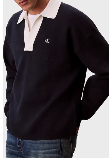 Pamuklu Relaxed Fit Polo Yaka Kazak LV04RD303GCEF Erkek Polo Yaka Kazak LV04RD303G Cef fırsatları