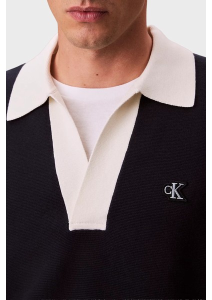 Pamuklu Relaxed Fit Polo Yaka Kazak LV04RD303GCEF Erkek Polo Yaka Kazak LV04RD303G Cef