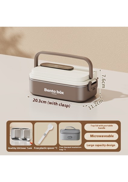Paslanmaz Çelik Iç Bölmeli Öğrenci Yalıtımlı Yemek Kutusu (Yurt Dışından)