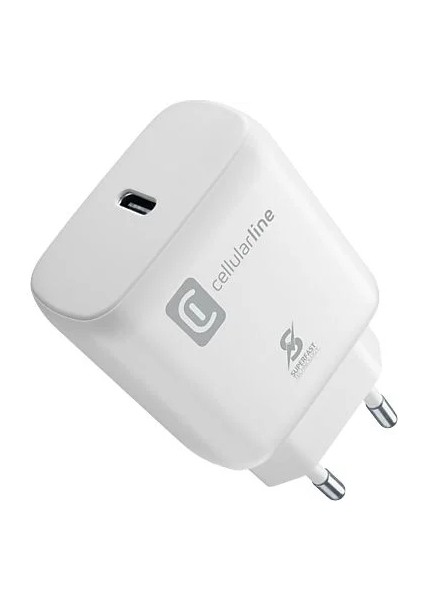 Cellularlıne Samsung Super Fast Charge Pd 25W Şarj Adaptörü Beyaz
