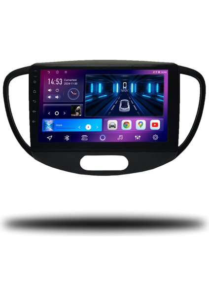 Carplayer Hyundai I10 2008-2012 Uyumlu Android Multimedya 8gb Ram 128GB Hafıza