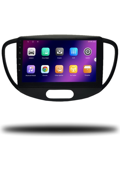 Carplayer Hyundai I10 2008-2012 Uyumlu Android Multimedya 8gb Ram 128GB Hafıza fiyatları