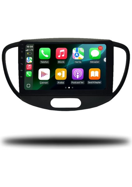 Carplayer Hyundai I10 2008-2012 Uyumlu Android Multimedya 8gb Ram 128GB Hafıza modelleri