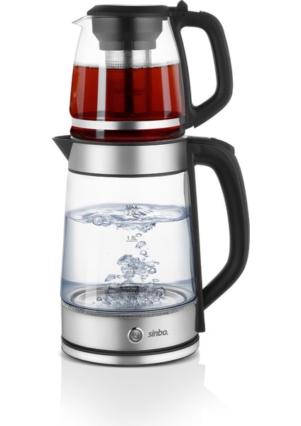 1500W Elektrikli Cam Çay Makinesi, Metalik Tasarım modelleri