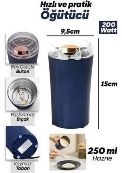 Msa-Shop Dalı Paslanmaz Çelik Kolay Kullanım Kahve ve Baharat Öğütücü fırsatları