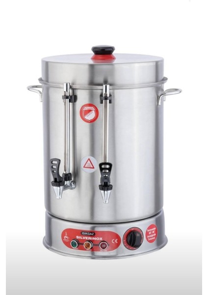 Bordo 15 Lt. Metal Musluklu Çay Makinesi, Dayanıklı ve Şık Tasarım.