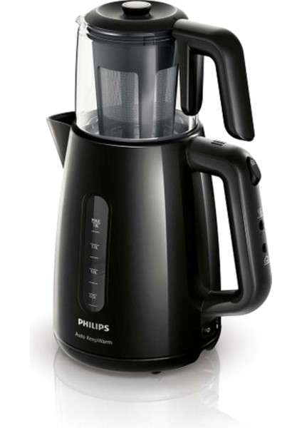 1700W Siyah Çay Makinesi, Hızlı ve Pratik Demleme Keyfi