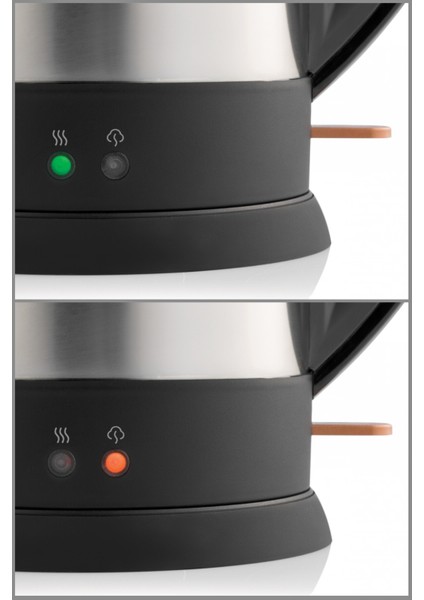 Paslanmaz Çelik Çay Makinesi, 1.8l Su Isıtıcı, 0.7l Demlik Kapasitesi fiyatları