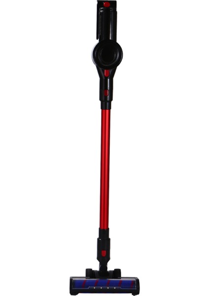 Kırmızı Dikey Elektrikli Süpürge, 350W, 23KPA, 2500MAH, 3 Hız, Kablosuz, Hafif modelleri
