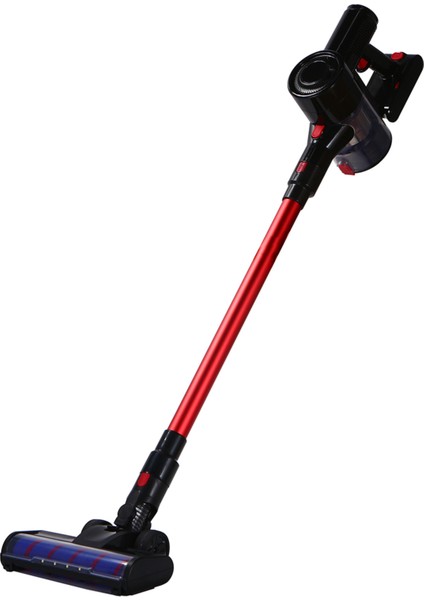 Kırmızı Dikey Elektrikli Süpürge, 350W, 23KPA, 2500MAH, 3 Hız, Kablosuz, Hafif indirimleri