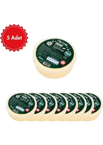 Organik Tam Yağlı Taze Kaşar Peyniri | 400 G | Doğal & Lezzetli Kahvaltılık Peynir