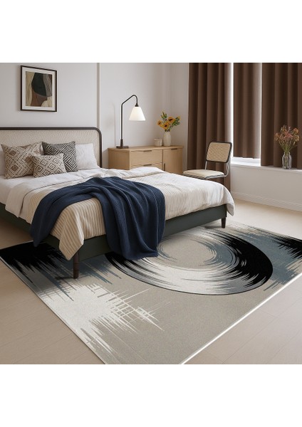 Gri ve Siyah Dijital Baskılı Halı – Çocuk Odası ve Antre Için fiyatları