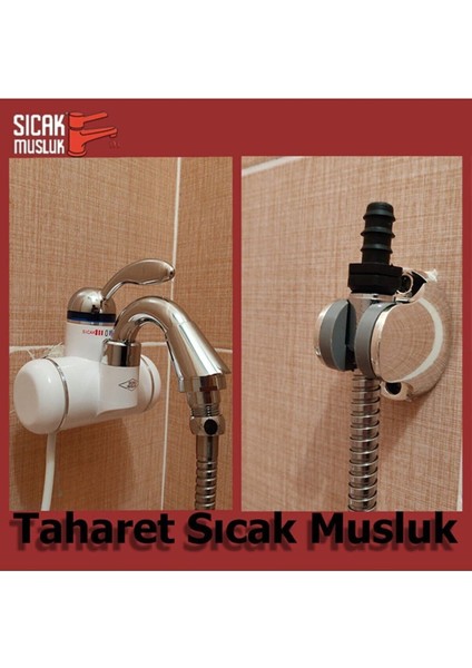 Beyaz Elektrikli Taharet Musluğu, Ani Su Isıtıcılı, Pratik ve Güvenli Kullanım modelleri