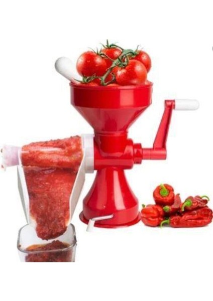 Evde Kolayca Salça Yapmanızı Sağlayan Pratik Makine, Kırmızı Renkli Kullanım Kolaylığı fiyatları
