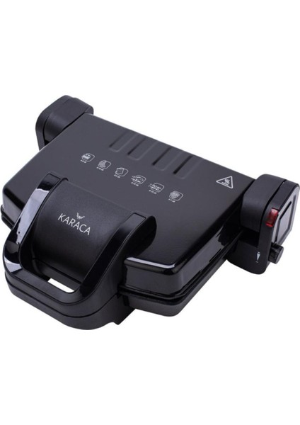 Antibakteriyel Tost Makinesi, Siyah, Kolay Kullanım, Modern Tasarım