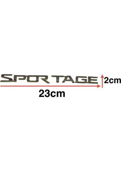 Kıa Yazı Sportage 03-16 Arka (Sportage Yazısı)