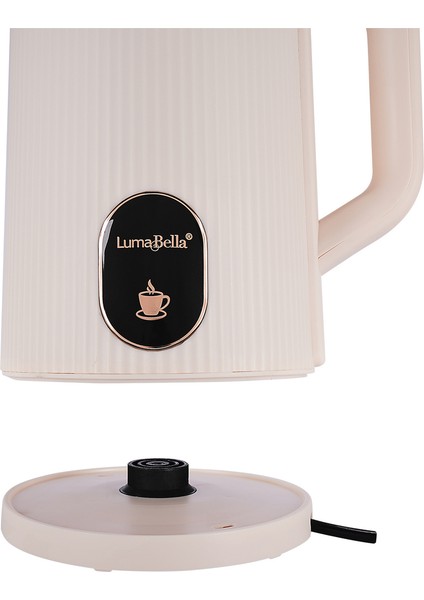 2,5l 1500W Elektrikli Su Isıtıcı Bej Renkli Lumabella LB-59029