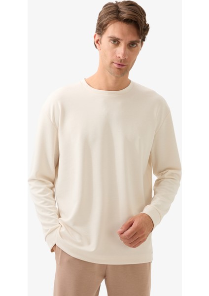 Erkek T-Shirt 40826 - Beyaz modelleri