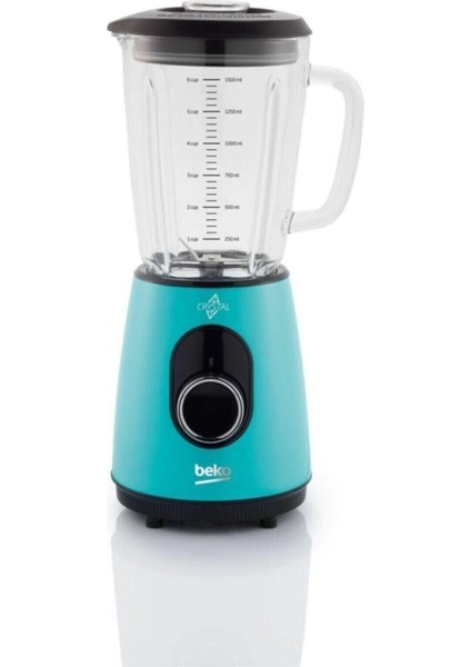 Turkuaz Cam Blender, Şık ve Dayanıklı Kavanoz Tasarımı