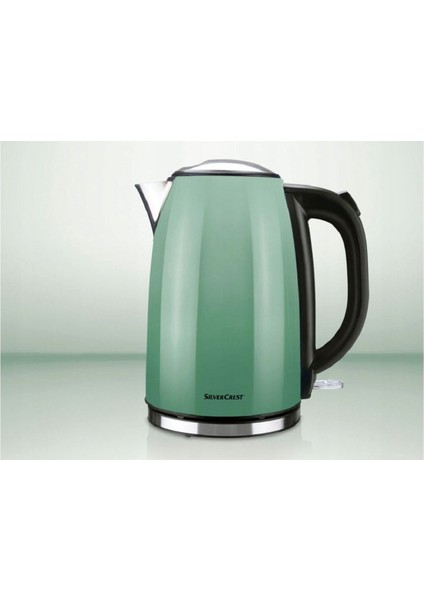 1.7l Paslanmaz Çelik Elektrikli Su Isıtıcı, 3100W, Yeşil Renk fırsatları