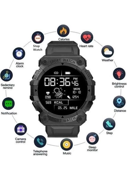 Zeroshop Yeni Nesil Çok Fonksiyonlu Uyku ve Sağlık Takibi Yapabilen Siyah indirimleri