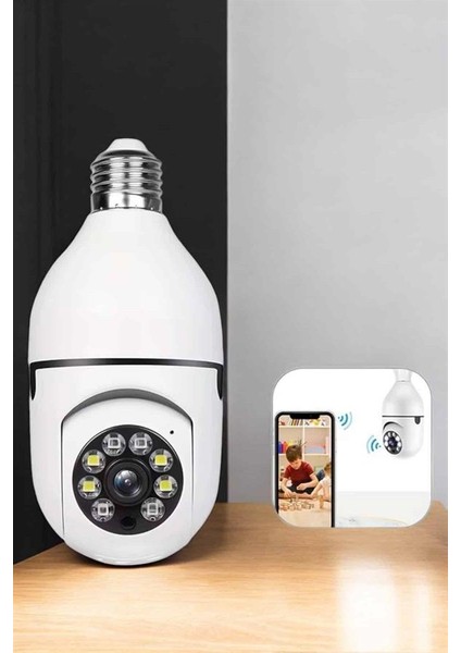 Zeroshop Ampul Görünümlü Güvenlik Kamerası Duylu Wifi Kamerası Dönebilen indirimleri