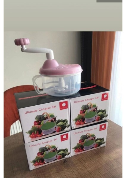 Pembe El Blender ve Doğrayıcı Seti, Kullanışlı ve Şık Tasarım