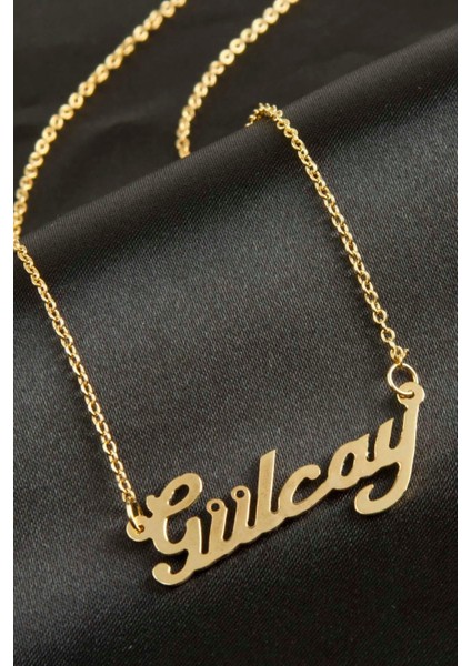 Allzey Gülcay Isimli Kolye -Sarı