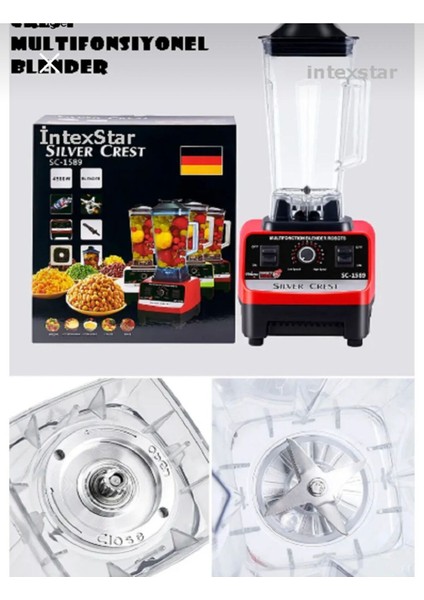 Profesyonel 6000W 2,5l Çift Sürahili Buz Kırıcı ve Öğütücü, Cafe ve Bar Kullanımı