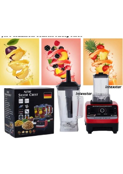 Profesyonel 6000W 2,5l Çift Sürahili Buz Kırıcı ve Öğütücü, Cafe ve Bar Kullanımı modelleri