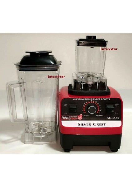 Profesyonel 6000W 2,5l Çift Sürahili Buz Kırıcı ve Öğütücü, Cafe ve Bar Kullanımı fırsatları