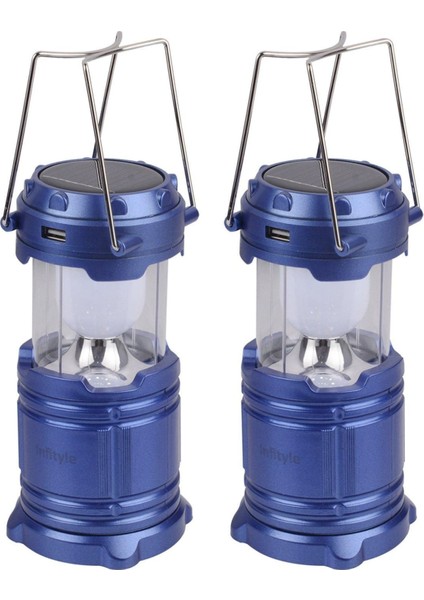 Zeroshop Kamp Lambası Solar Şarjlı Kızaklı Kamp Feneri LED Lamba Işıldak fırsatları