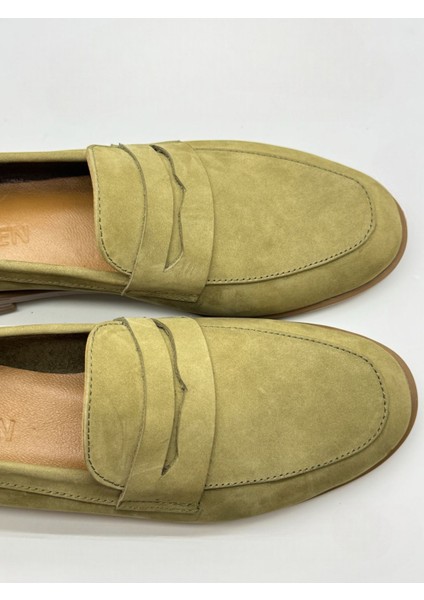 Kadın Hakiki Deri Loafer Günlük Ayakkabı Fabriano Süet fırsatları