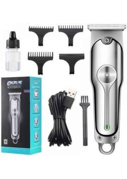 Zeroshop Paslanmaz Çelik Bıçaklı Kablosuz Şarjlı Dijital Göstergeli Tıraş Makinesi indirimleri