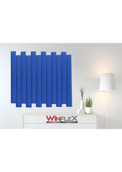 Dikey Akustik Kumaş Kaplı Panel 12 Adet- Mavi RENK(10X100CM) fırsatları