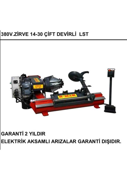 K-Mak Zirve 14”-30” Ağır Vasıta Sökme Takma Makinesi fiyatları