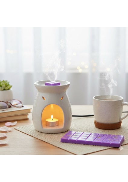 Tealight Hediyeli Buhurdanlık Koku Tableti %100SOYAWAX Melts Buhurdanlık Mumu,buhurdanlık Kokulu Mum
