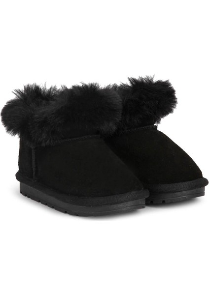 Slide BUCK3062-BH001 Kürklü Çocuk Botu - Siyah fırsatları