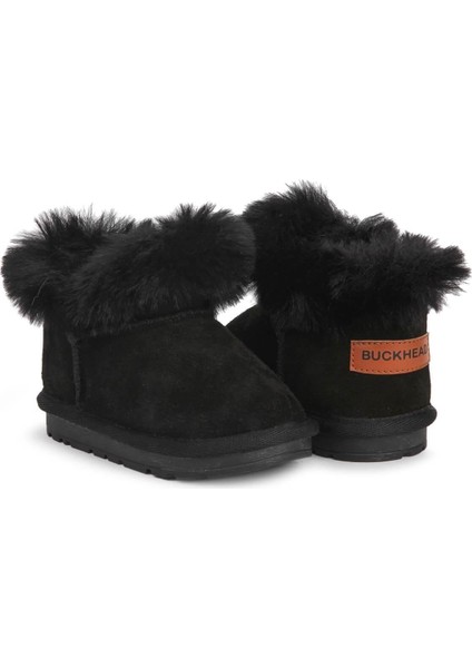 Slide BUCK3062-BH001 Kürklü Çocuk Botu - Siyah indirimleri