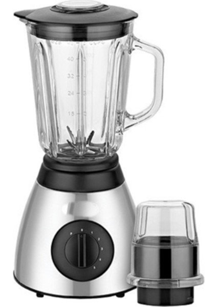 Cam Blender ve Öğütücü, Buz Kırıcı, Şık Siyah Renkli, Kullanışlı ve Dayanıklı.