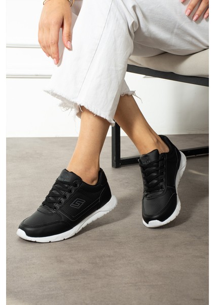 Kadın Siyah Sneaker Kadın Spor Ayakkabı Kadın Günlük Ayakkabı Ortopedik Taban Kadın Klasik Ayakkabı fiyatları