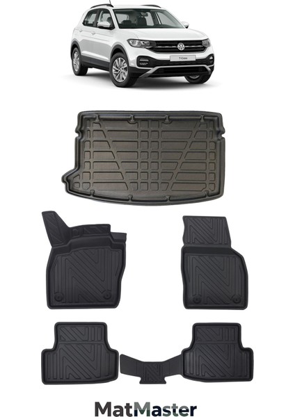 Volkswagen T-Cross 2025 Model 5d Premium Ekstra Havuzlu Paspas ve Bagaj Havuzu Set